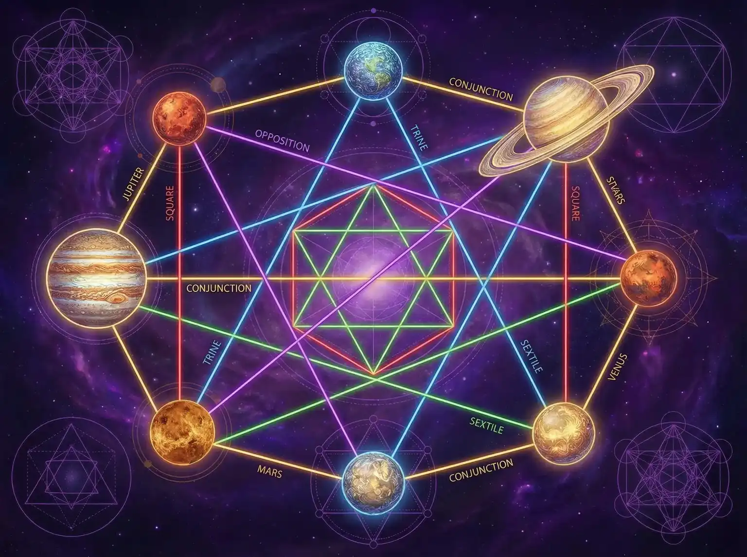 行星相位解读 - 海角社区最新网址 | 占星学进阶